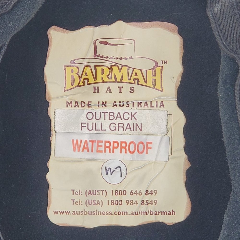 Barmah / Australia foldable leather brimmed hat - Picture 6 of 8